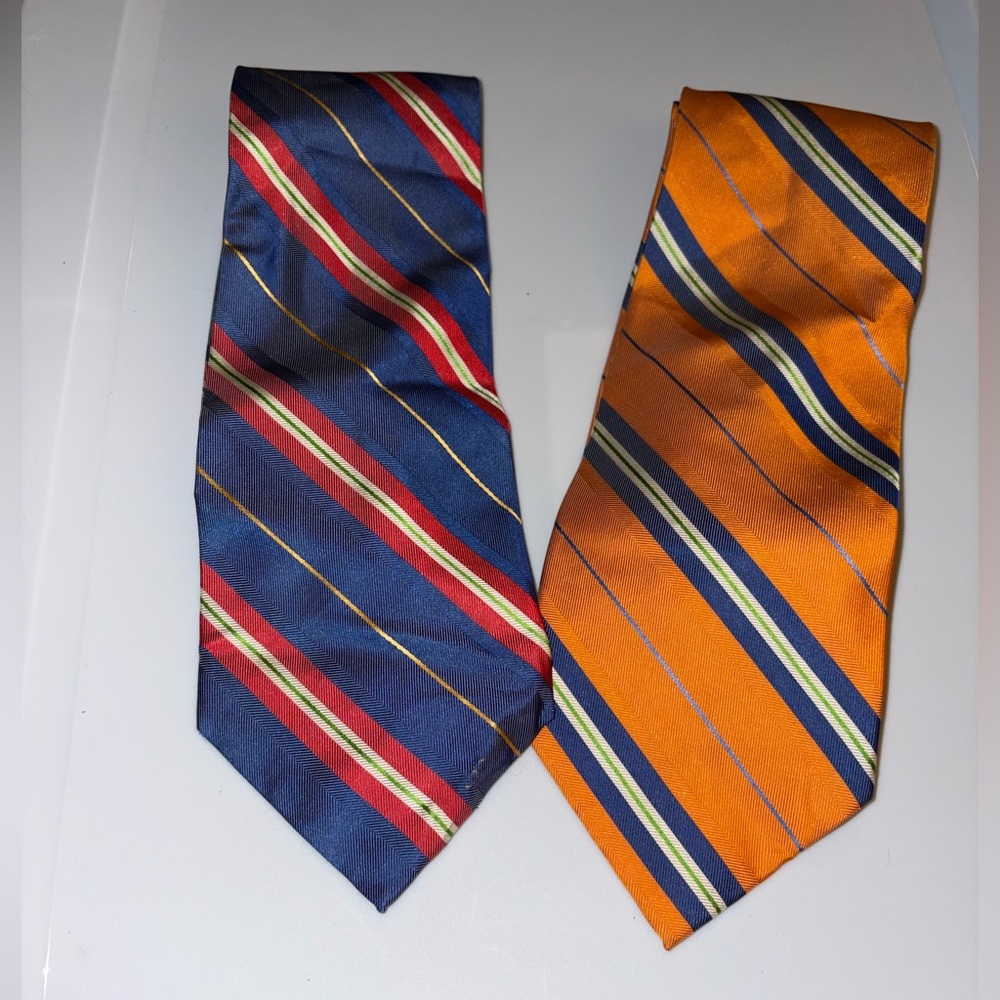 Roundtree & Yorke Classic Extra Long Ties Set of 2